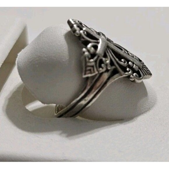 Sterling Silver 925 Cross Ring Size 7 - Picture 3 of 10